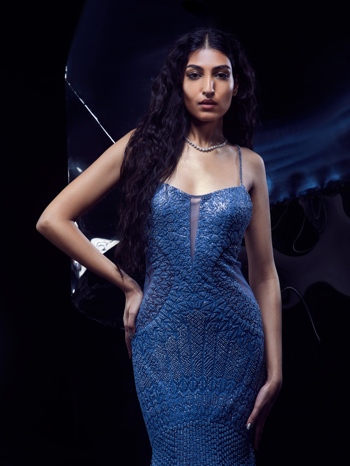 Cosmic Fishtail Gown