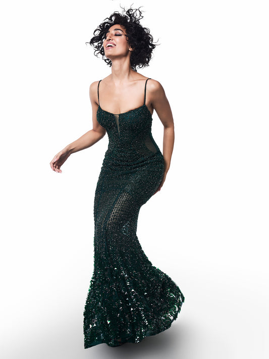 Cosmic Fishtail Gown