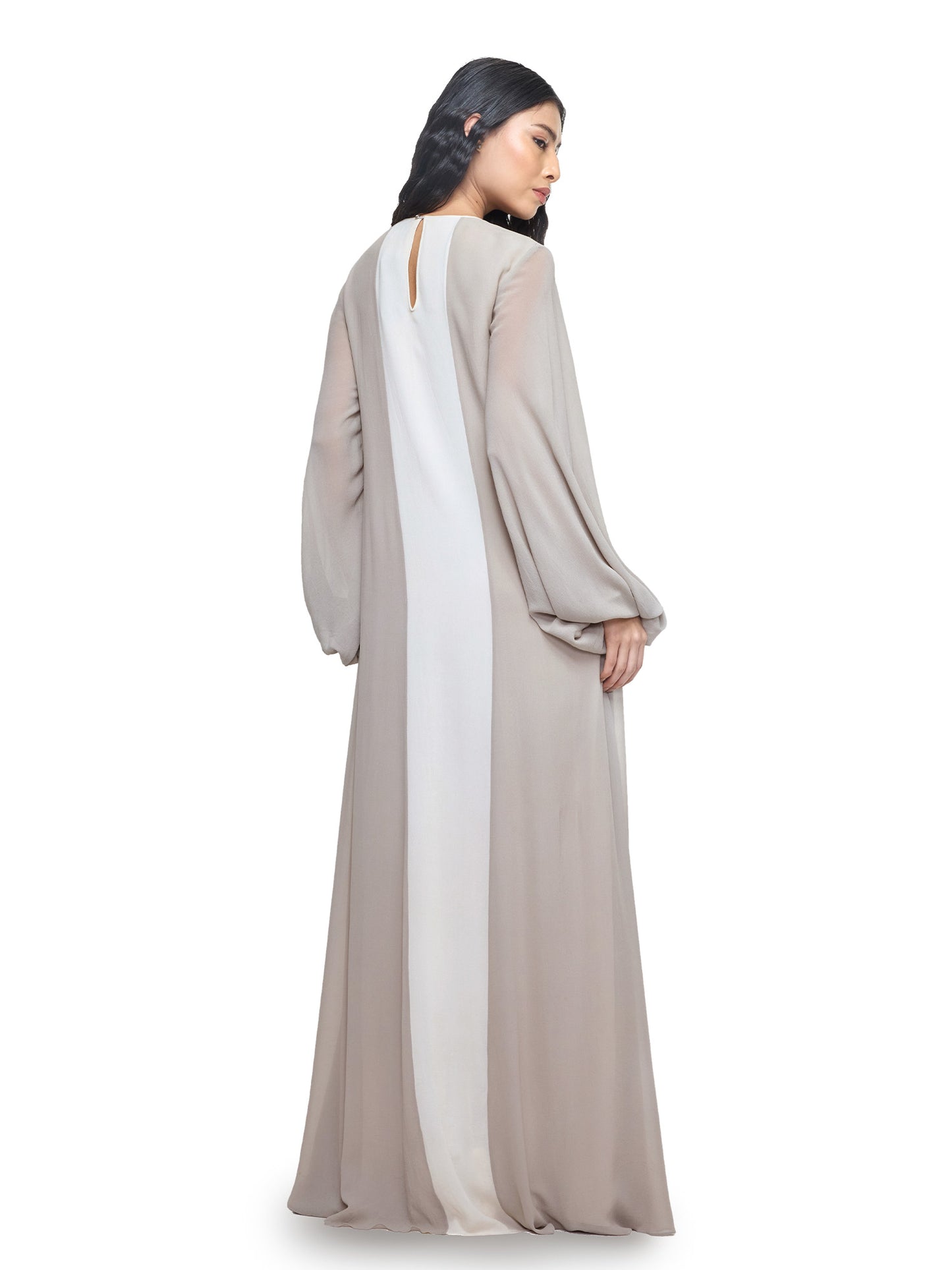 Fluid Kaftan With Puffed Sleeves