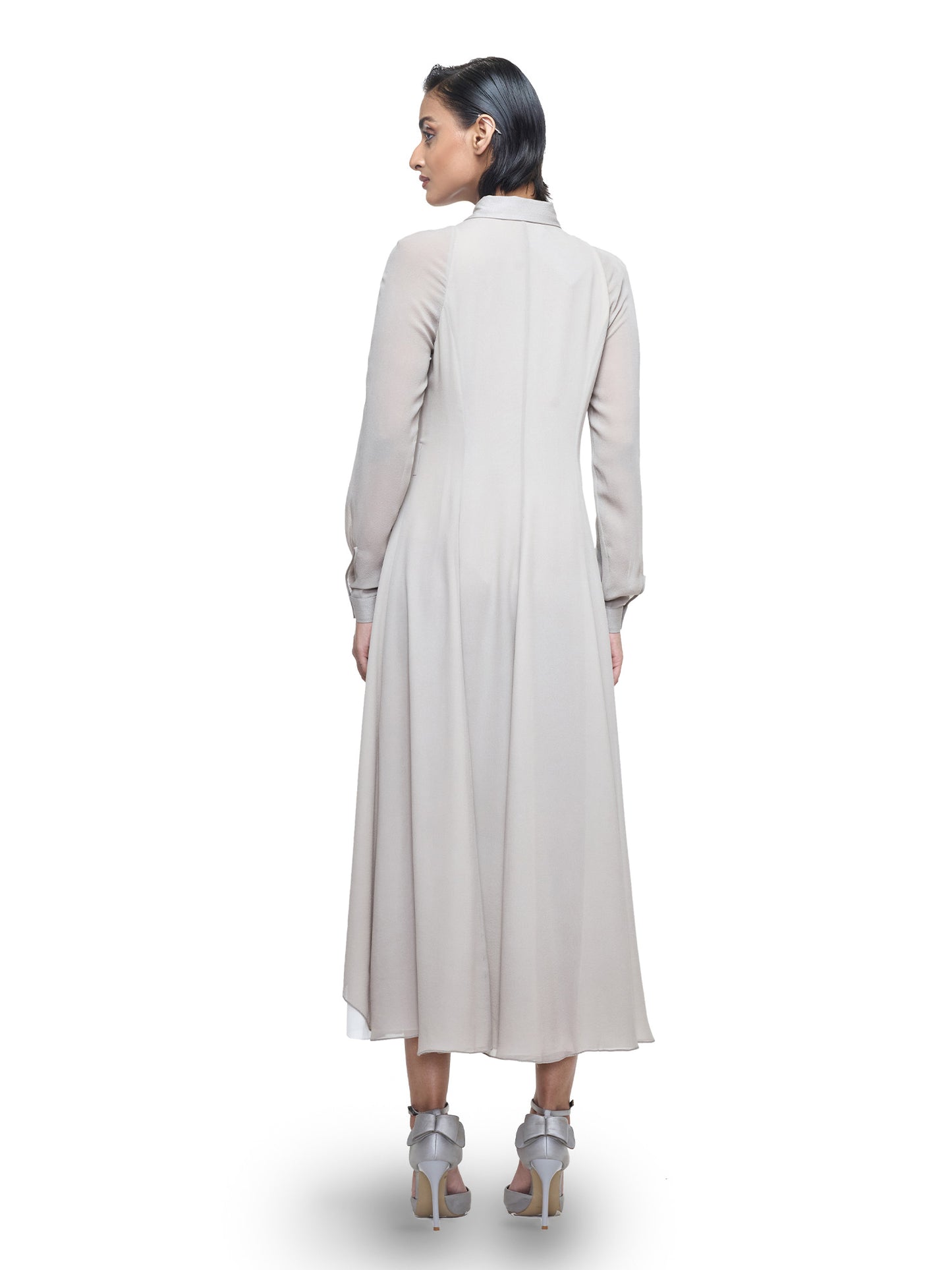 Cascading Collared Kaftan