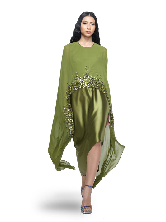 Asymmetrical Embellished Kaftan