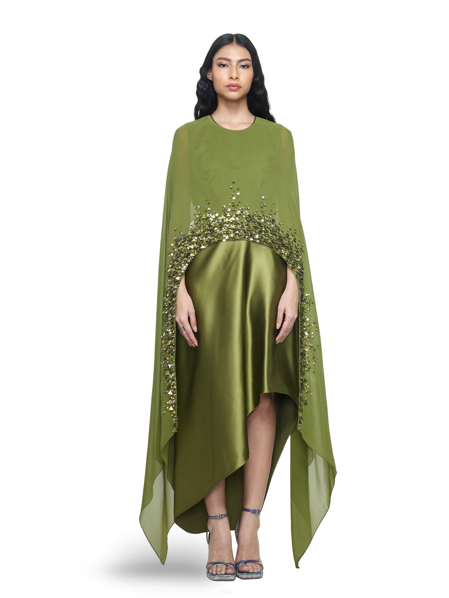 Asymmetrical Embellished Kaftan