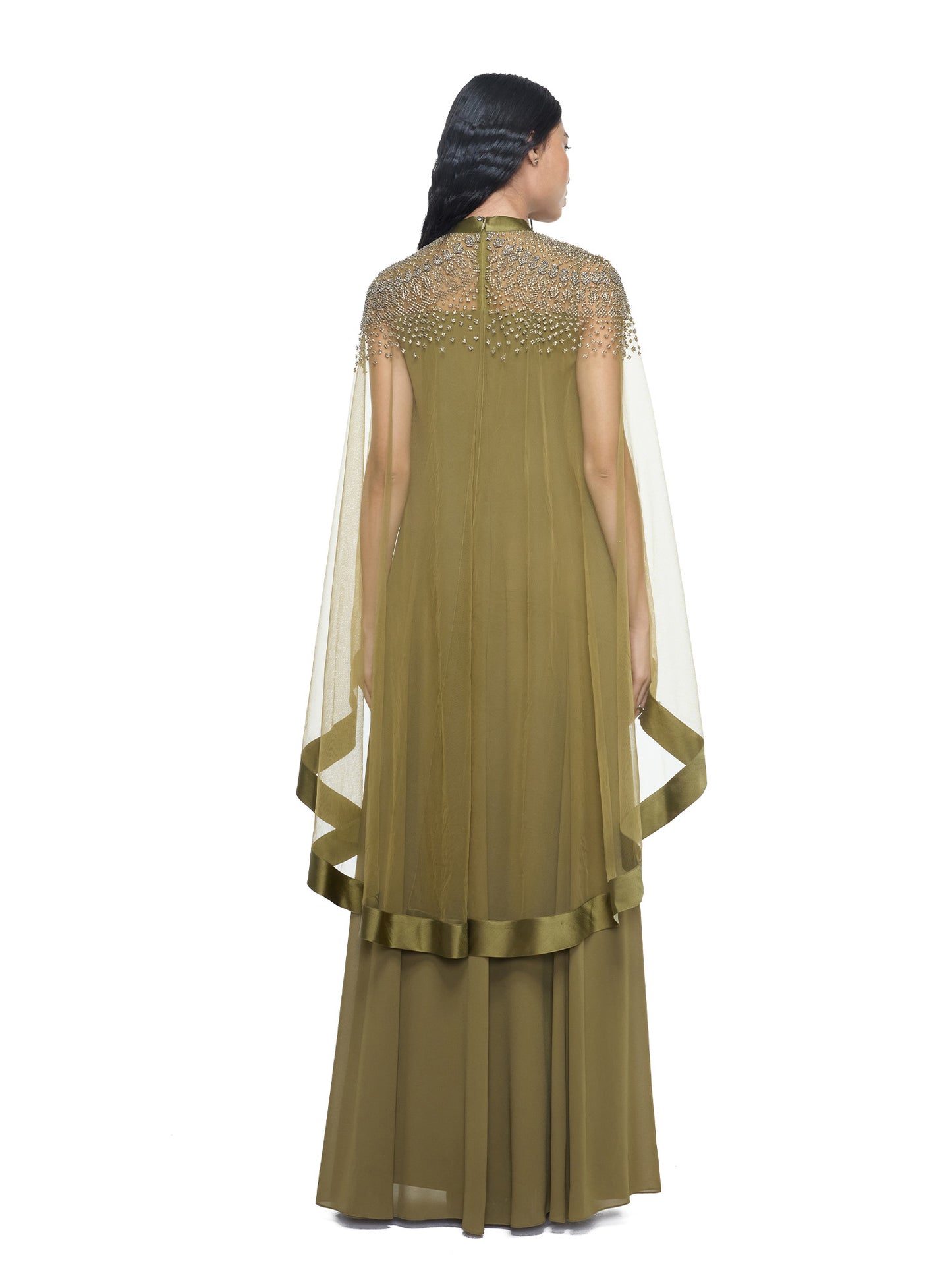 Olive Strapless Kaftan