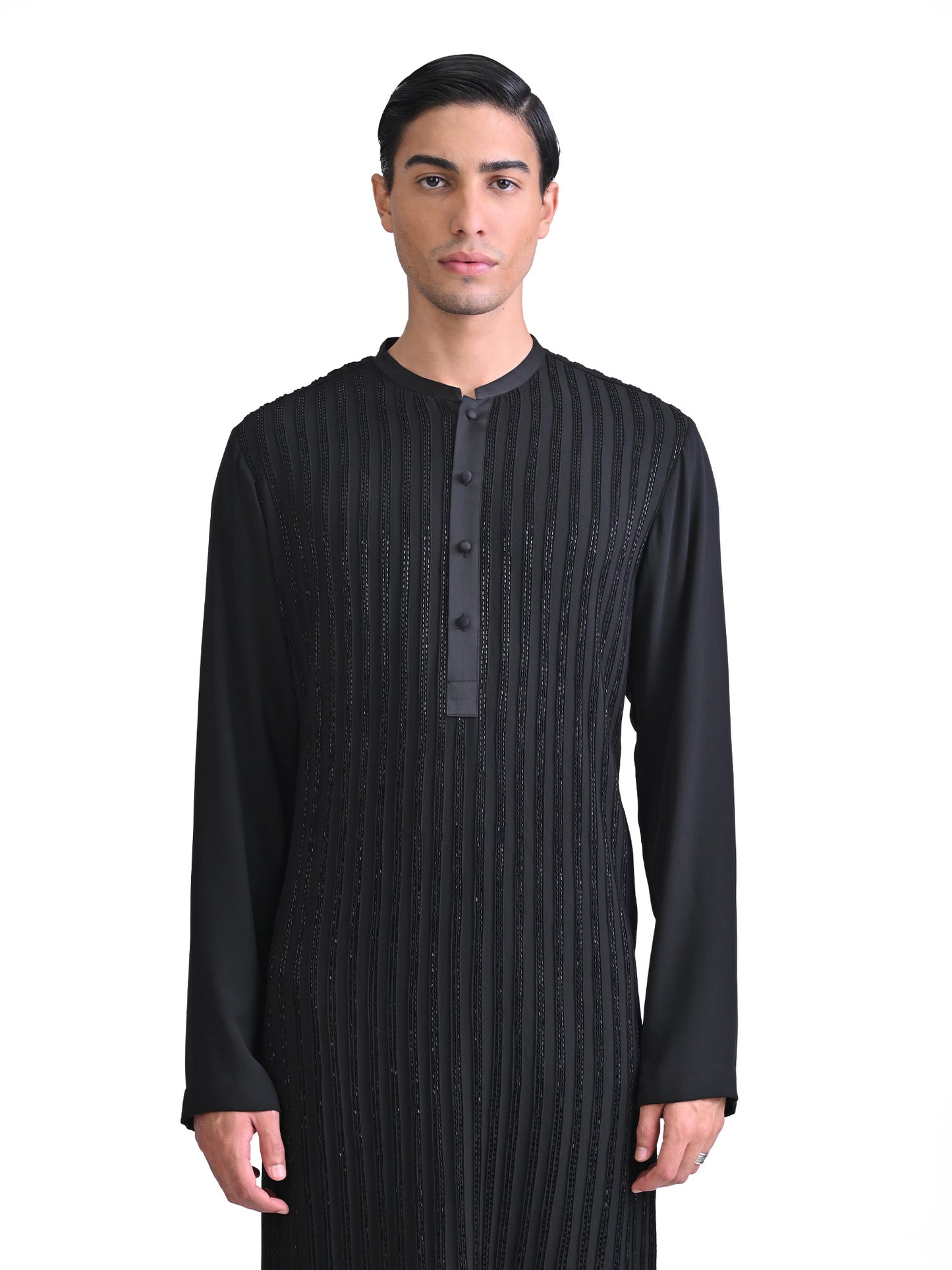 Pintuck Embellished Kurta