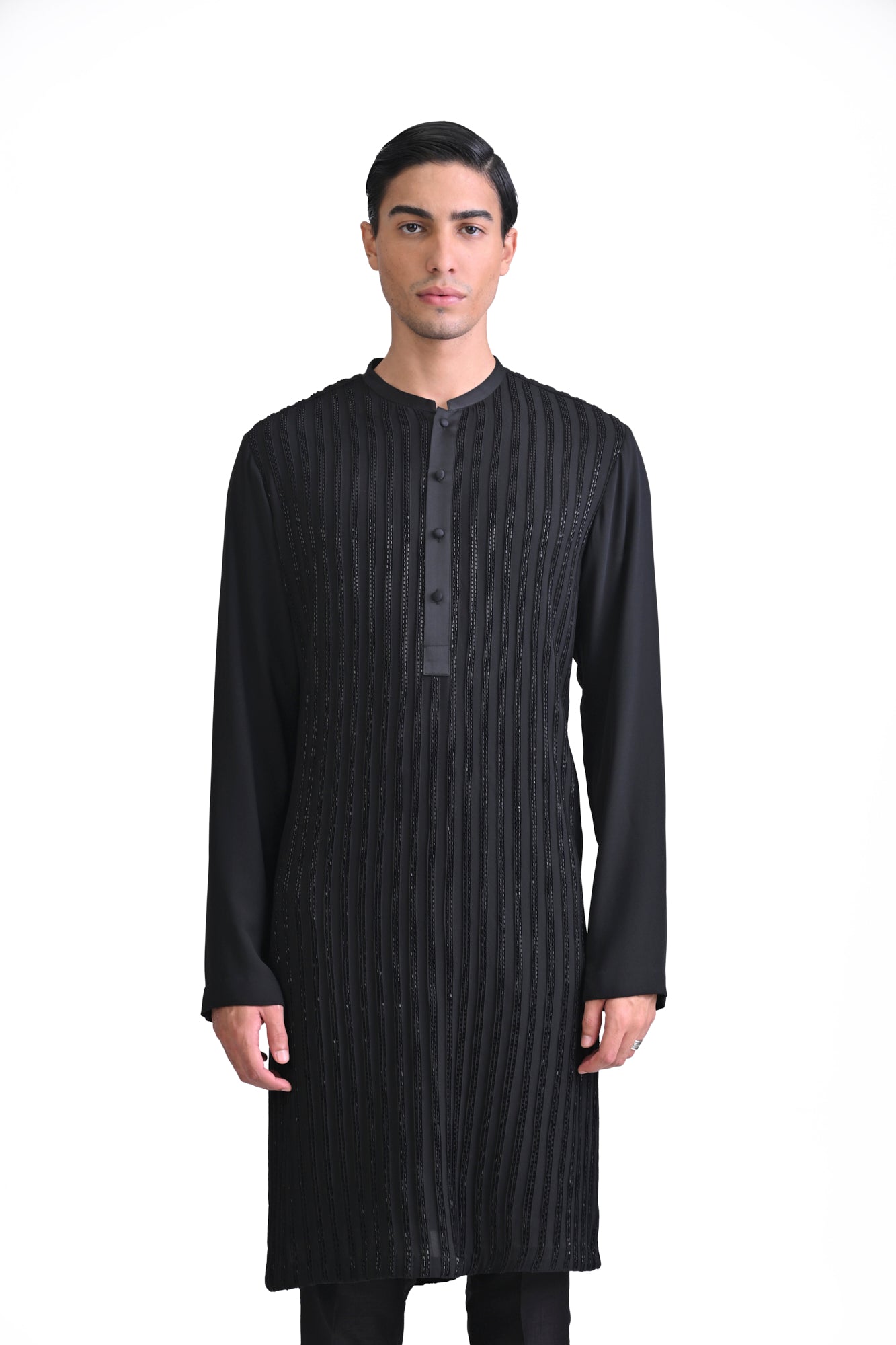 Pintuck Embellished Kurta