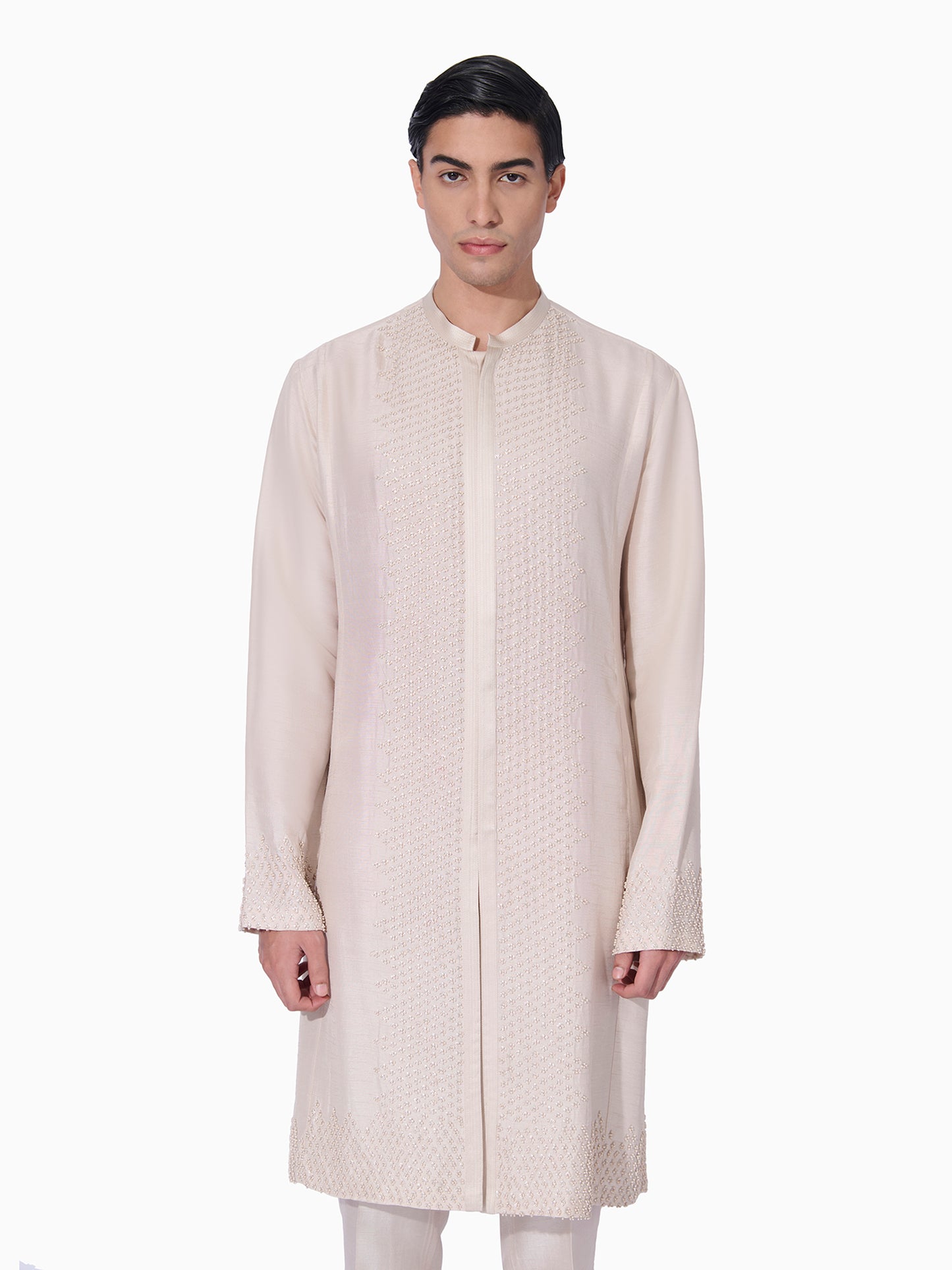 Sandstone Textured Kurta Set