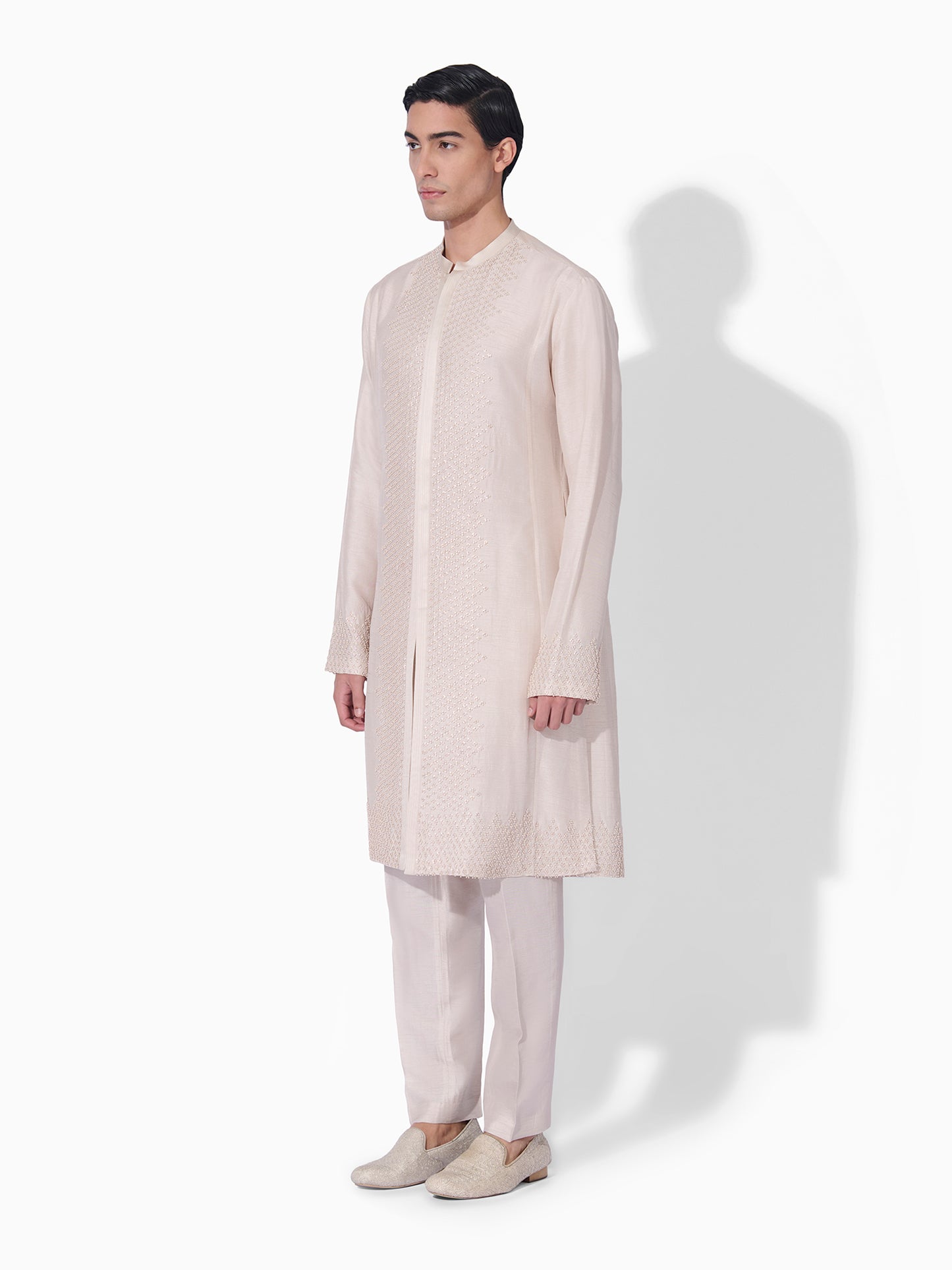 Sandstone Textured Kurta Set