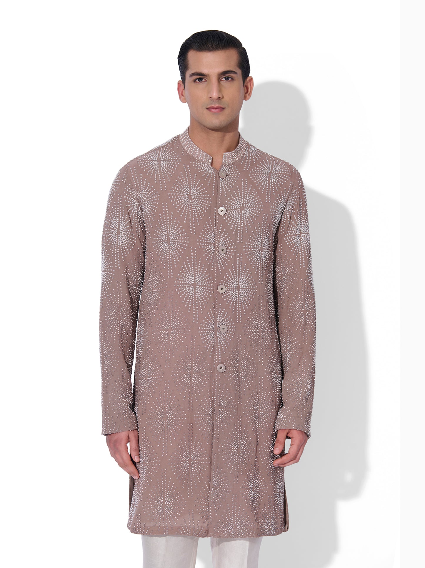 Muted Mauve Sherwani Set