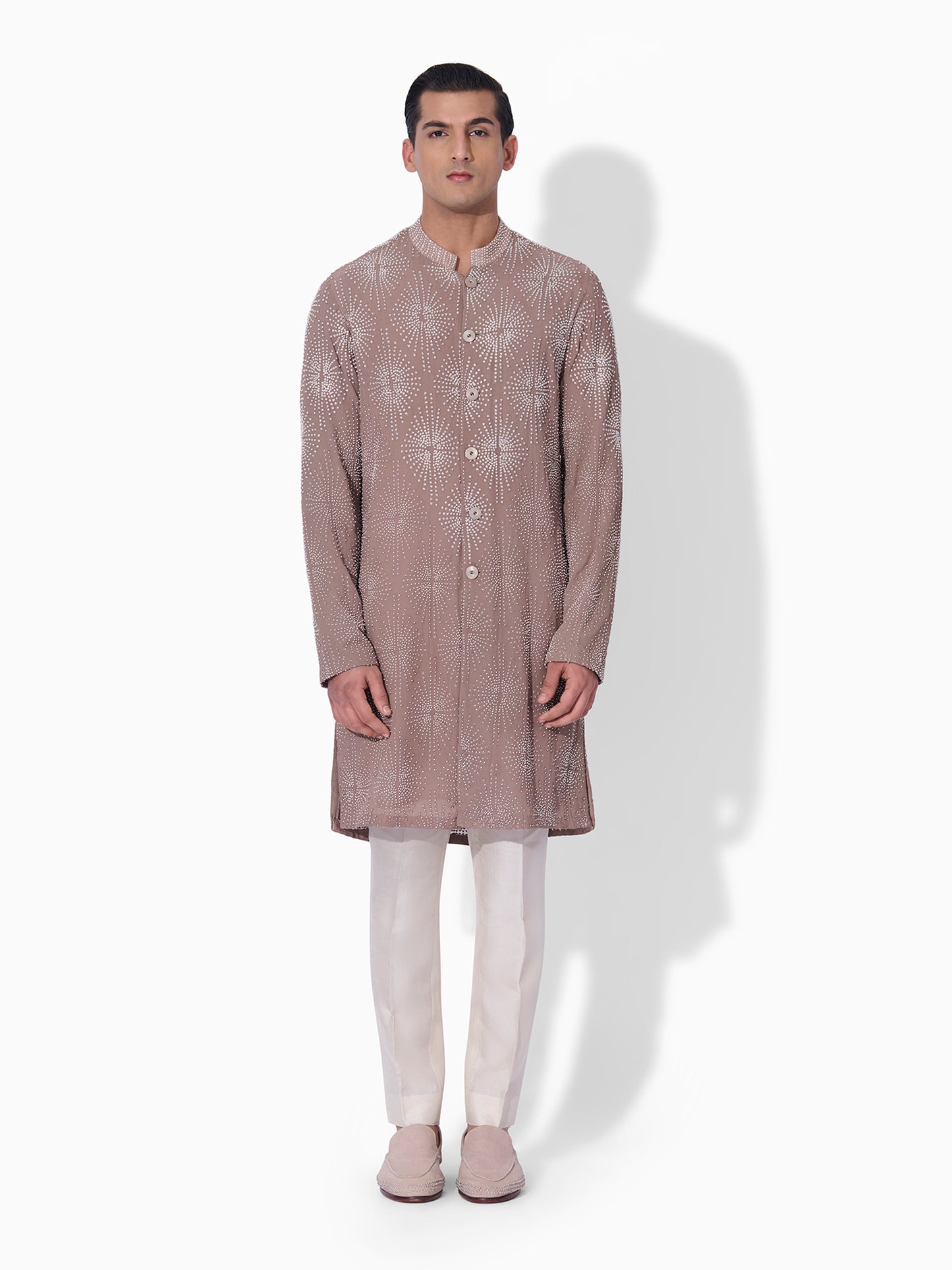 Muted Mauve Sherwani Set