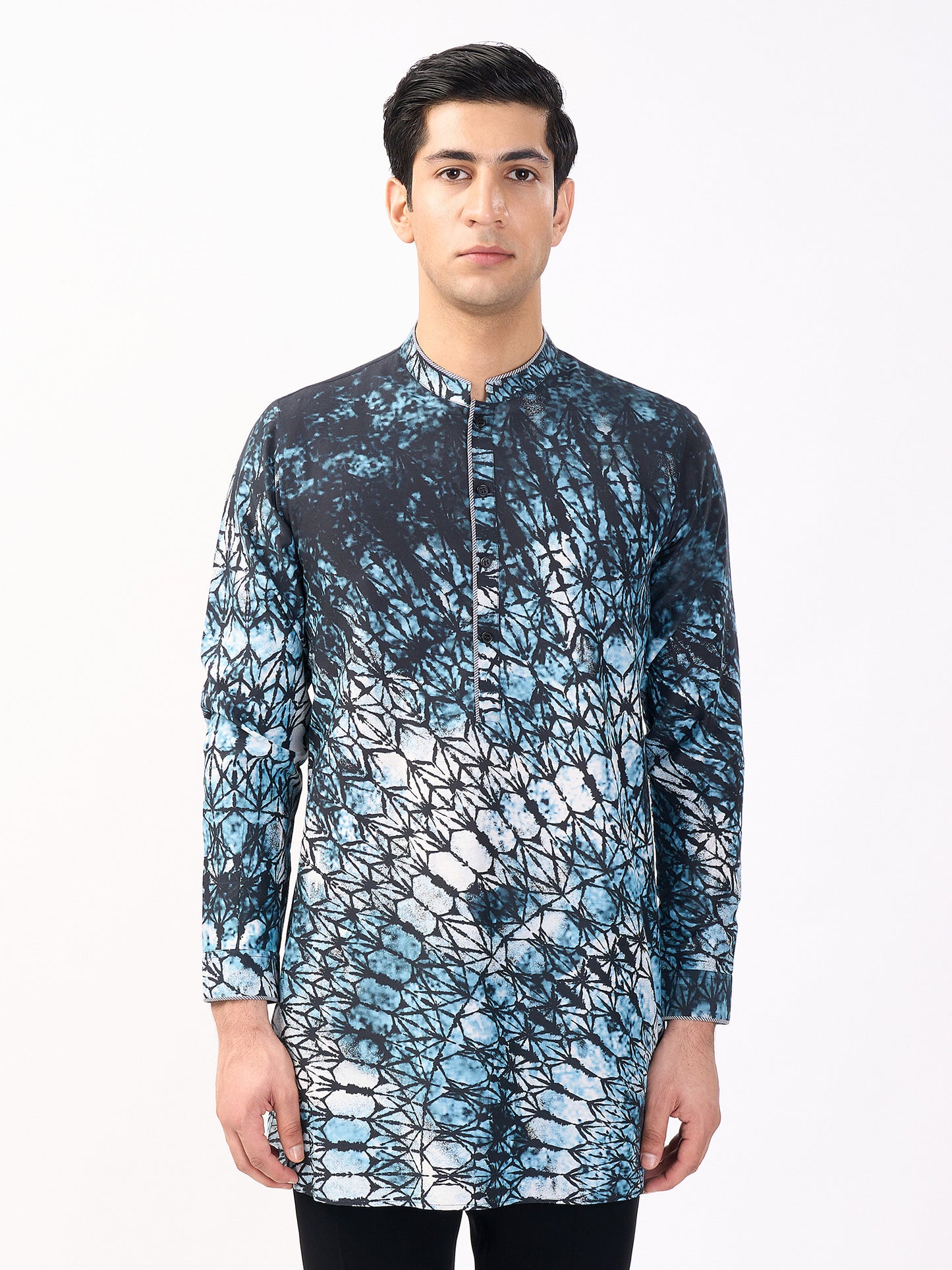 Shibori Batik Kurta Set