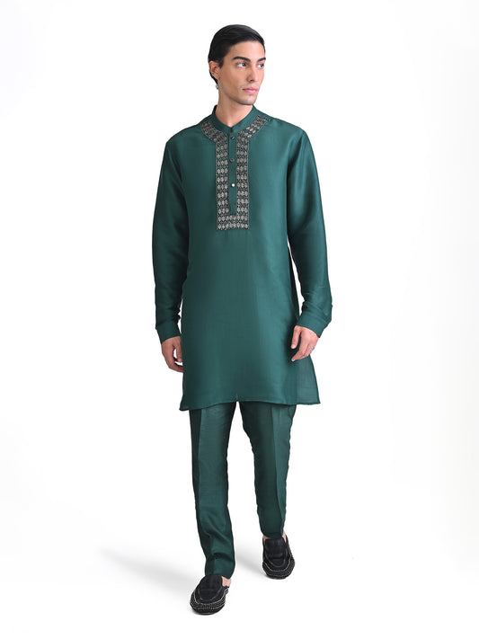 Embellished Yoke Placket Kurta