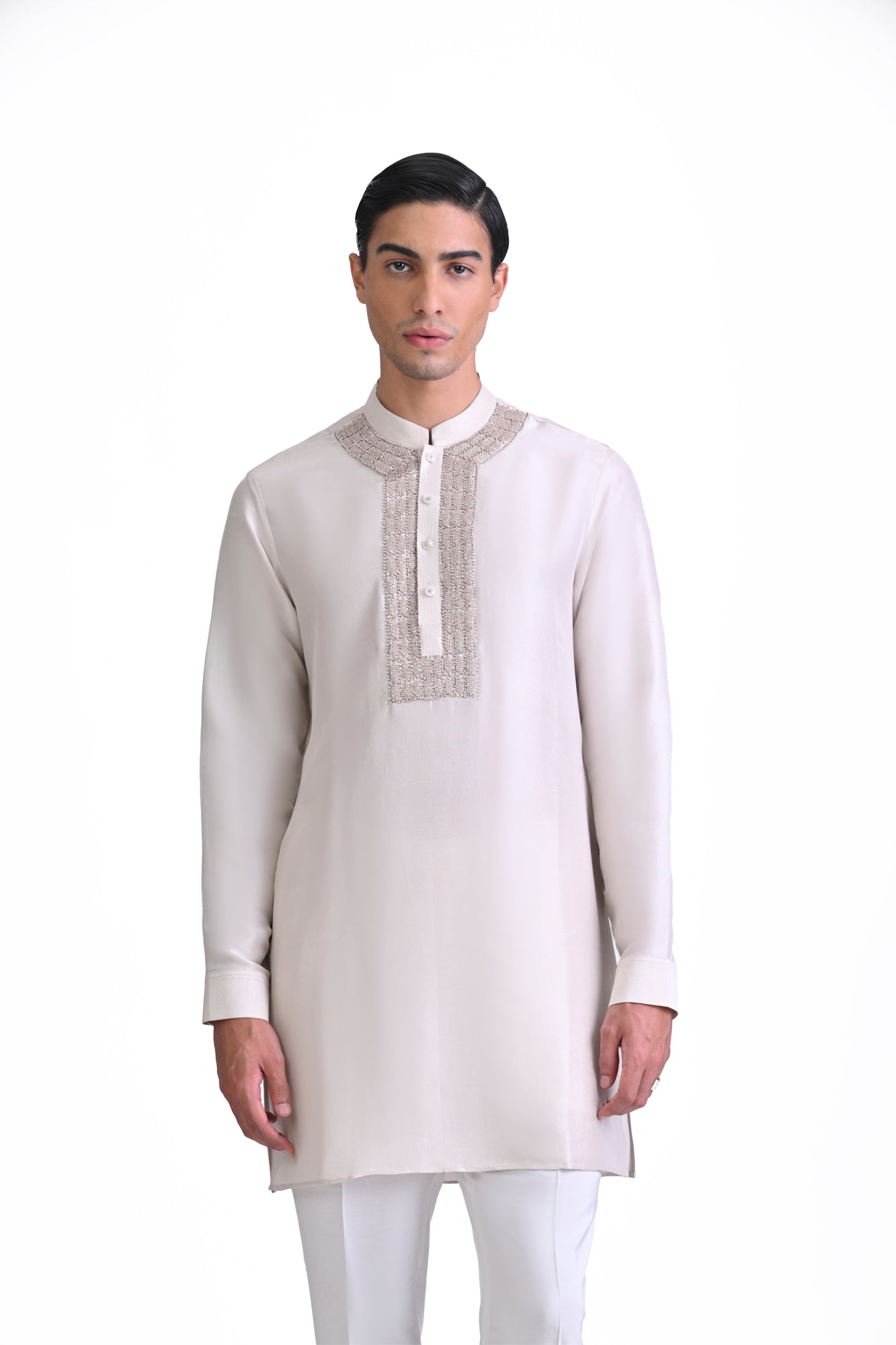 Embellished Yoke Placket Kurta