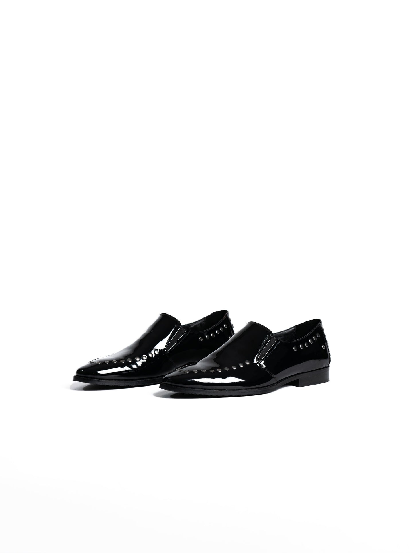 Gunmetal Detailed Loafers