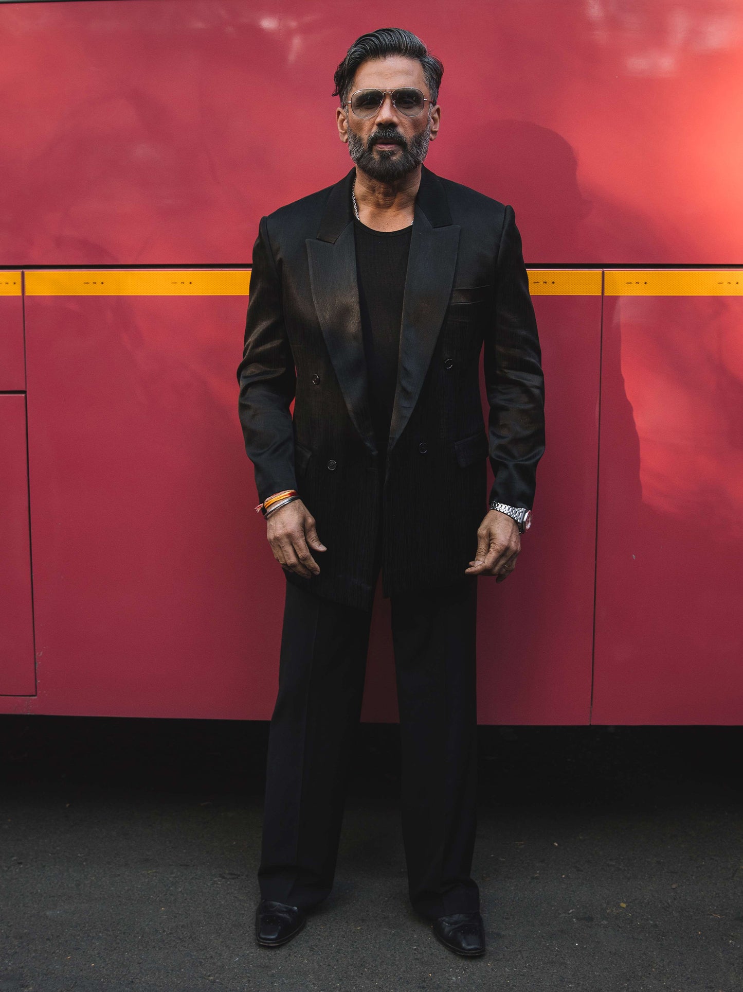 Suniel Shetty In Nocturnal Tuxedo