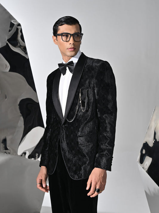 Rays Velvet Tuxedo Set